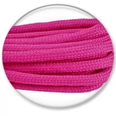 Lacets paracorde ronds rose fuchsia pour vos chaussures 2