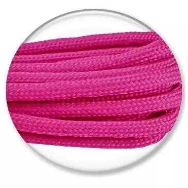 Lacets paracorde ronds rose fuchsia pour vos chaussures
