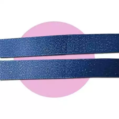 Lacets en satin bleu marine pailleté pour vos chaussures Lacets en satin bleu marine pailleté pour vos chaussures