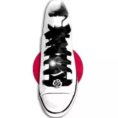 Envie de décorer vos chaussures ? Décorations Roses noires & blanches