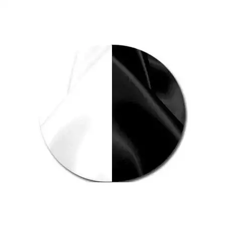 Lacets en satin large blanc gansé noir pour vos chaussures