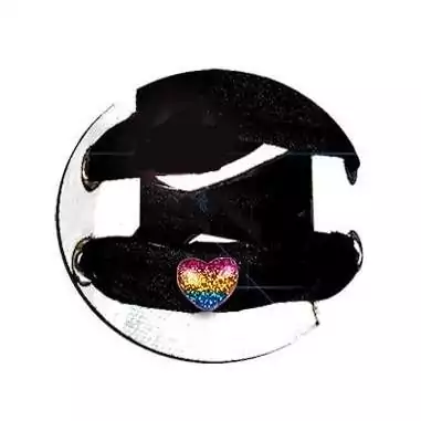 Envie de décorer vos chaussures ? Décorations coeurs arc-en-ciel