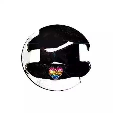 Envie de décorer vos chaussures ? Décorations coeurs arc-en-ciel