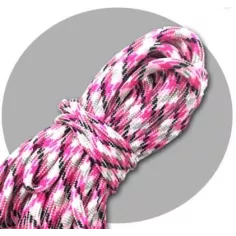 Lacets paracorde rose, gris, blanc&nbsp;&&nbsp;noir pour vos…