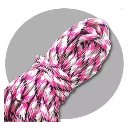 Lacets paracorde rose, gris, blanc & noir pour vos chaussures Lacets paracorde rose, gris, blanc & noir pour vos chaussures