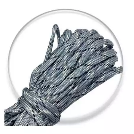 Lacets paracorde gris acier + noir pour vos chaussures Lacets paracorde gris acier + noir pour vos chaussures
