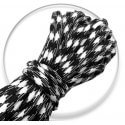 Lacets paracorde noir & blanc