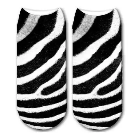 Socquettes fourrure de zèbre pour vos jolis pieds
