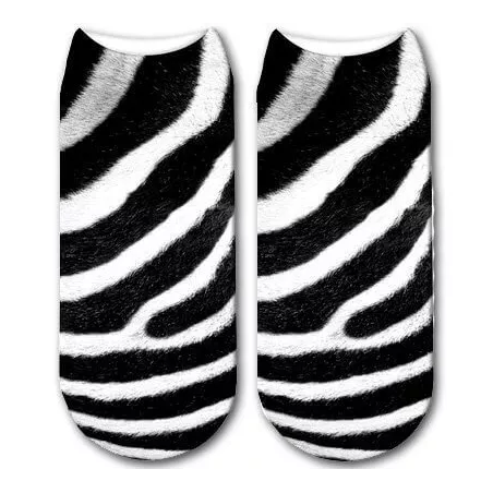 Socquettes fourrure de zèbre pour vos jolis pieds