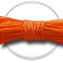 lacets paracorde ronds en orange vif