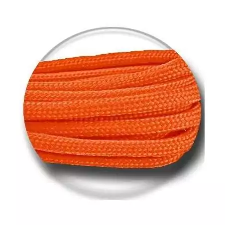 Lacets paracorde ronds orange vif pour vos chaussures