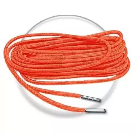 Lacets paracorde ronds orange vif pour vos chaussures
