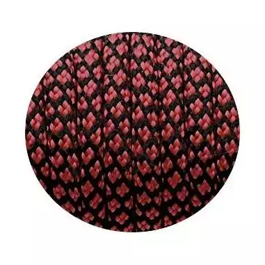 Lacets ronds paracorde en rouge basque et noir pour vos chaussures