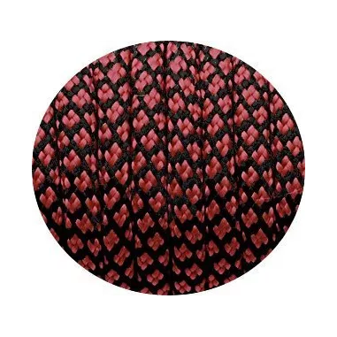 Lacets de chaussures noirs rouges, bicolores, ronds, en…