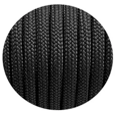 Lacets ronds paracorde noirs pour vos chaussures 2