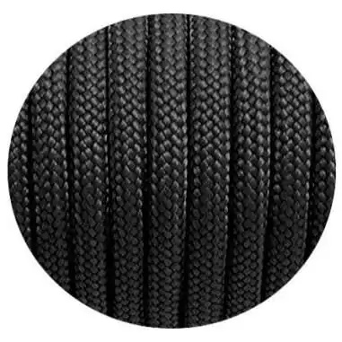 Lacets ronds paracorde noirs pour vos chaussures