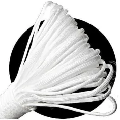 Lacets ronds paracorde blancs pour vos chaussures