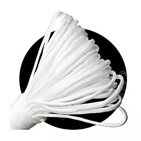 Lacets ronds paracorde blancs pour vos chaussures