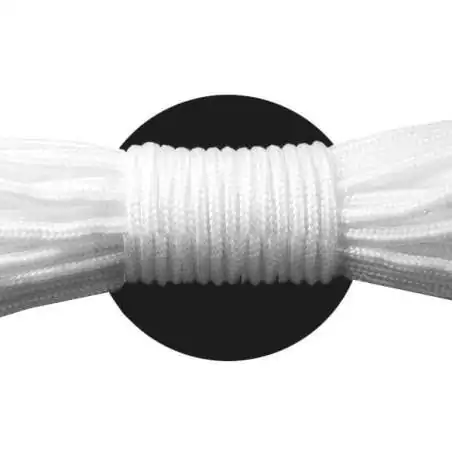 Lacets ronds paracorde blancs pour vos chaussures