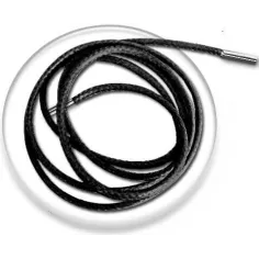 Lacets fins cirés en noir pour vos chaussures