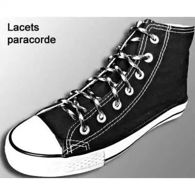 Lacets paracorde ronds marron café pour vos chaussures