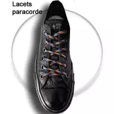 Lacets paracorde ronds marron café pour vos chaussures