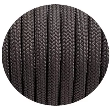 Lacets de chaussures gris acier foncé, ronds, en couleur…