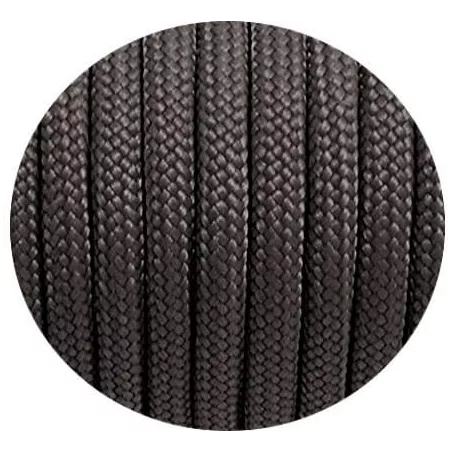 Lacets de chaussures gris acier foncé, ronds, en couleur…