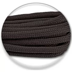 Lacets paracorde ronds marron café pour vos chaussures 2
