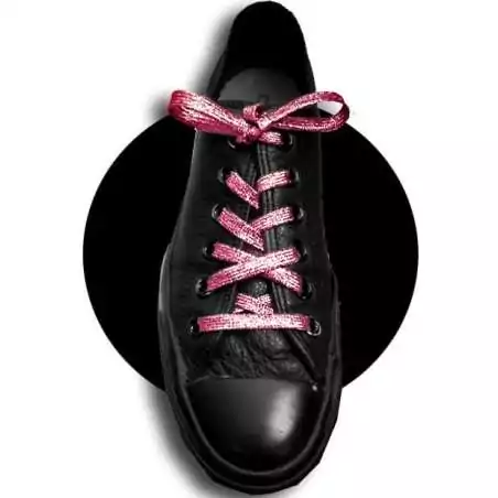 Lacets pailletés rose cuivré pour vos chaussures Lacets pailletés rose cuivré pour vos chaussures