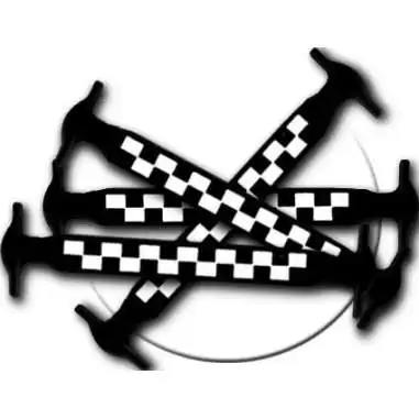 Lacet silicone damier noir & blanc   pour vos chaussures