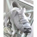 Photo client lacets XL en satin blanc