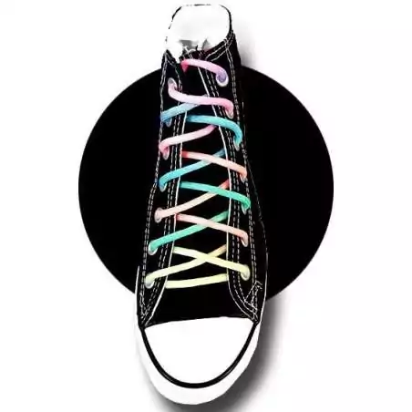 Lacets paracorde rainbow pastel pour vos chaussures Lacets paracorde rainbow pastel pour vos chaussures