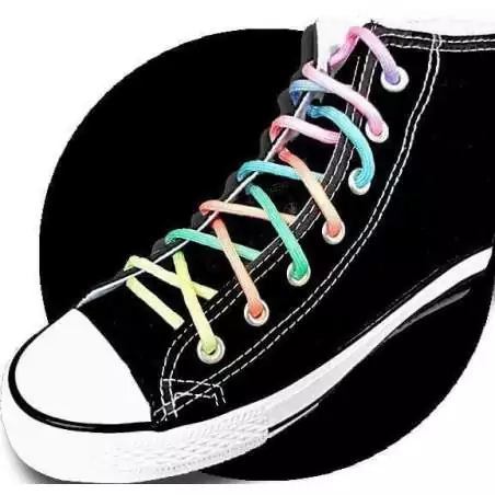 Lacets paracorde rainbow pastel pour vos chaussures Lacets paracorde rainbow pastel pour vos chaussures