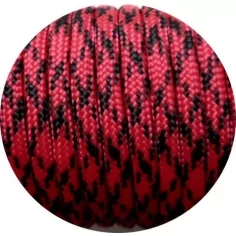 Lacets ronds paracorde bicolores rouge & noire pour vos chaussures 2