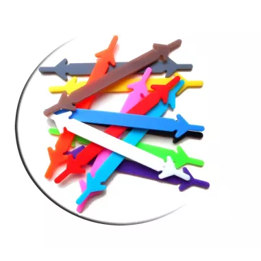 Lacets violets phosphorescents silicones élastiques et…