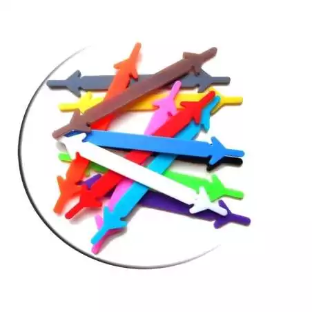 Lacet extensible silicone plat & coloré pour vos chaussures Lacet extensible silicone plat & coloré pour vos chaussures