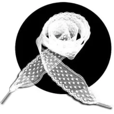 Lacets de chaussures dentelle plumetis blanc-Achat|Vente…