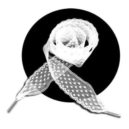 Lacets de chaussures dentelle plumetis blanc-Achat|Vente…