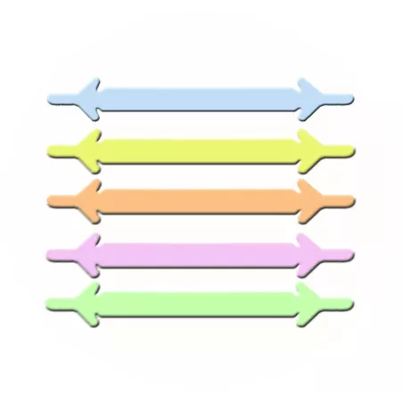 Lacets violets phosphorescents silicones élastiques et…