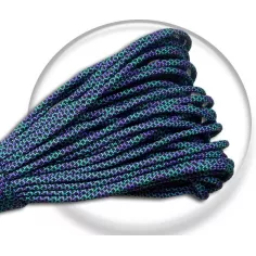 Lacets paracorde en violet & vert pour vos chaussures