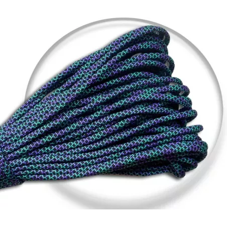 Lacets paracorde en violet & vert pour vos chaussures