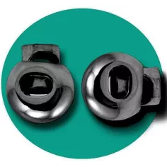 Bloqueurs boules argentées gun pour vos lacets, capuches,…