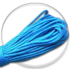 Lacets de chaussures bleus azur en paracorde, ronds, en…