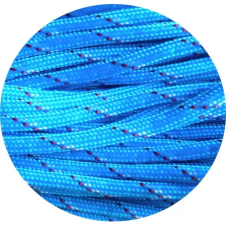 Lacets de chaussures bleus azur en paracorde, ronds, en…