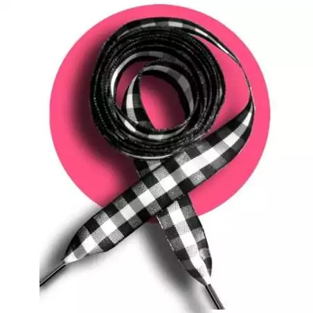 Lacets vichy noir & blanc pour vos chaussures Lacets vichy noir & blanc pour vos chaussures