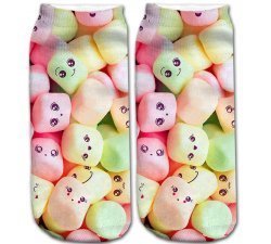 1 paire x ​socquettes mochis kawaii