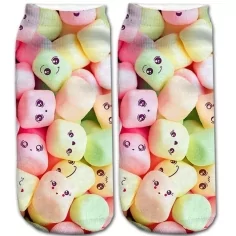 1 paire x ​socquettes mochis kawaii