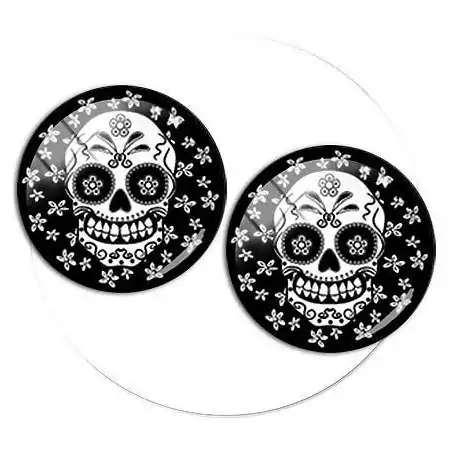 Envie de décorer vos chaussures ? Décorations noires Calavéra mexicain