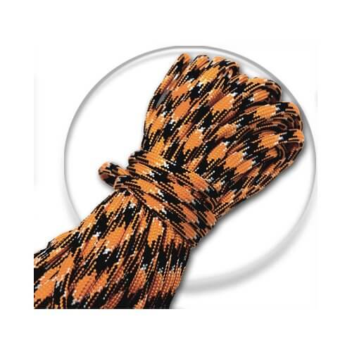 lacets paracorde orange noir & blanc